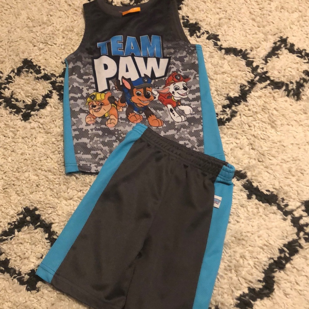 Boys Paw Patrol basketball set